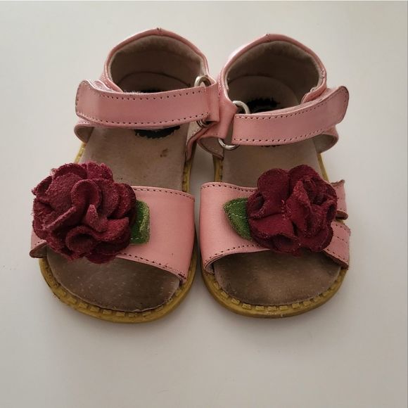Livie & Luca Pink Rosette Sandals - Picture 6 of 8
